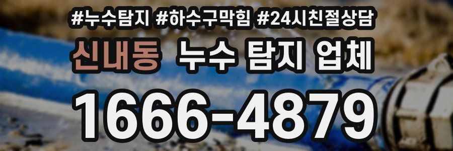 신내동 누수 탐지 업체