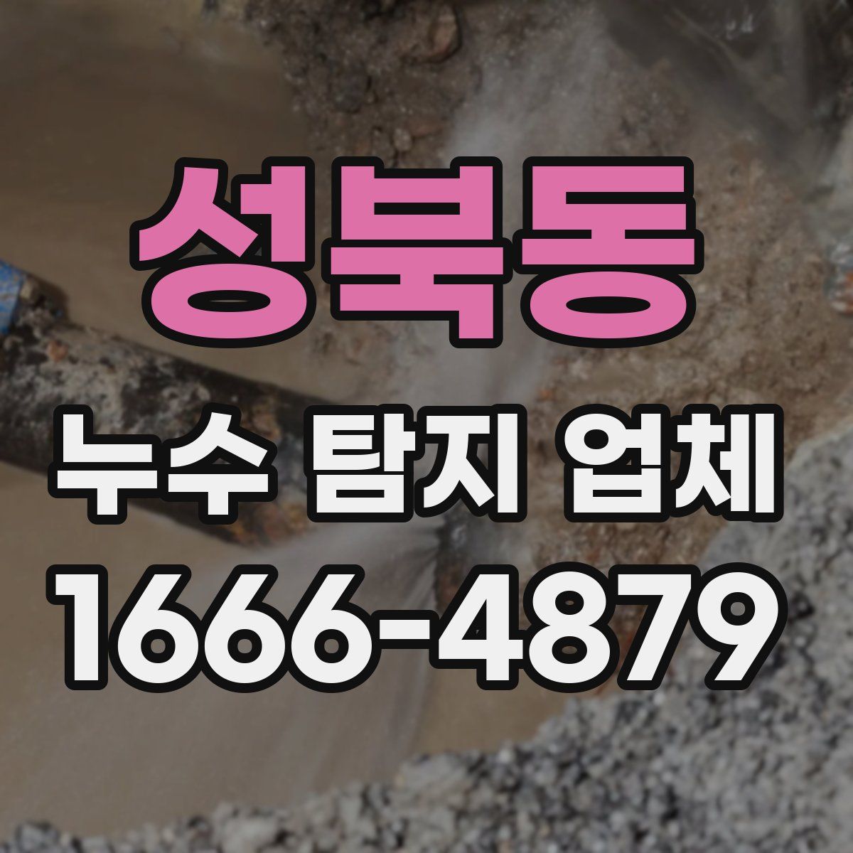 성북동 누수 탐지 업체