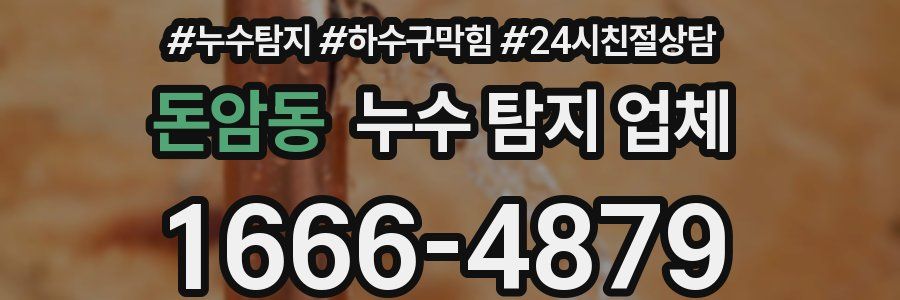 돈암동 누수 탐지 업체