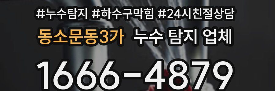 동소문동3가 누수 탐지 업체