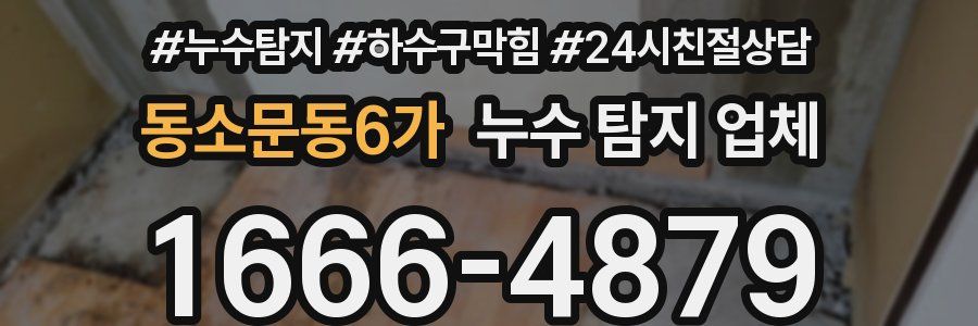 동소문동6가 누수 탐지 업체