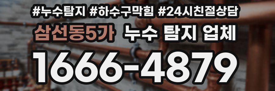 삼선동5가 누수 탐지 업체
