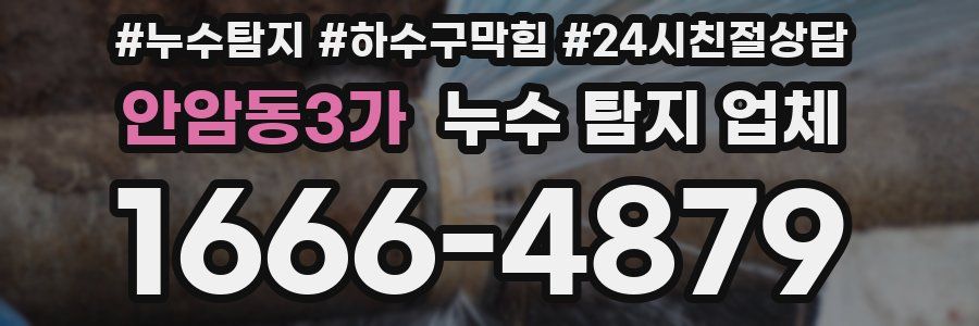 안암동3가 누수 탐지 업체