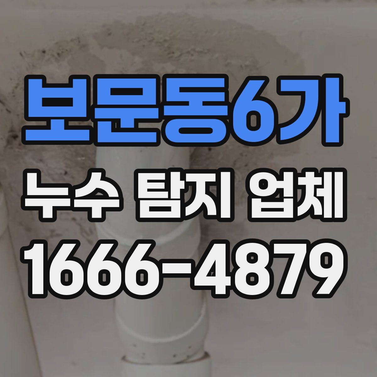 보문동6가 누수 탐지 업체