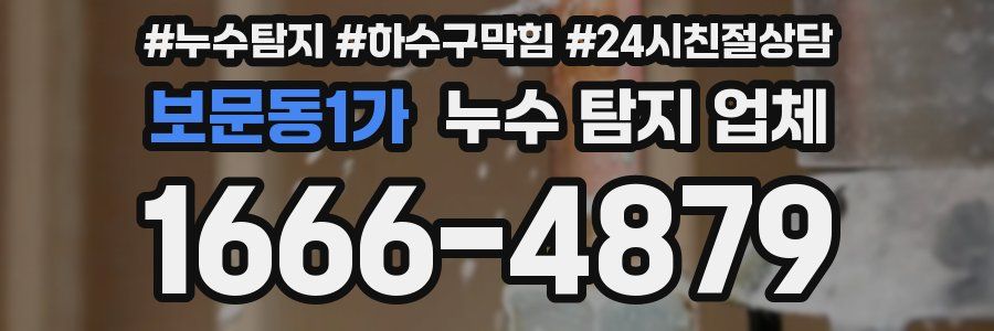 보문동1가 누수 탐지 업체