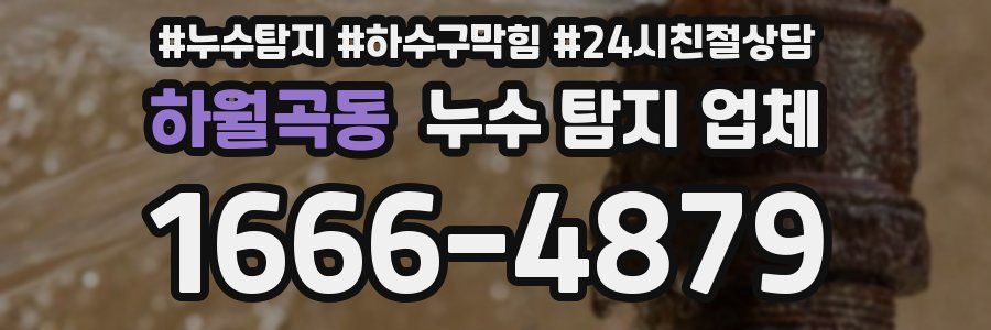 하월곡동 누수 탐지 업체