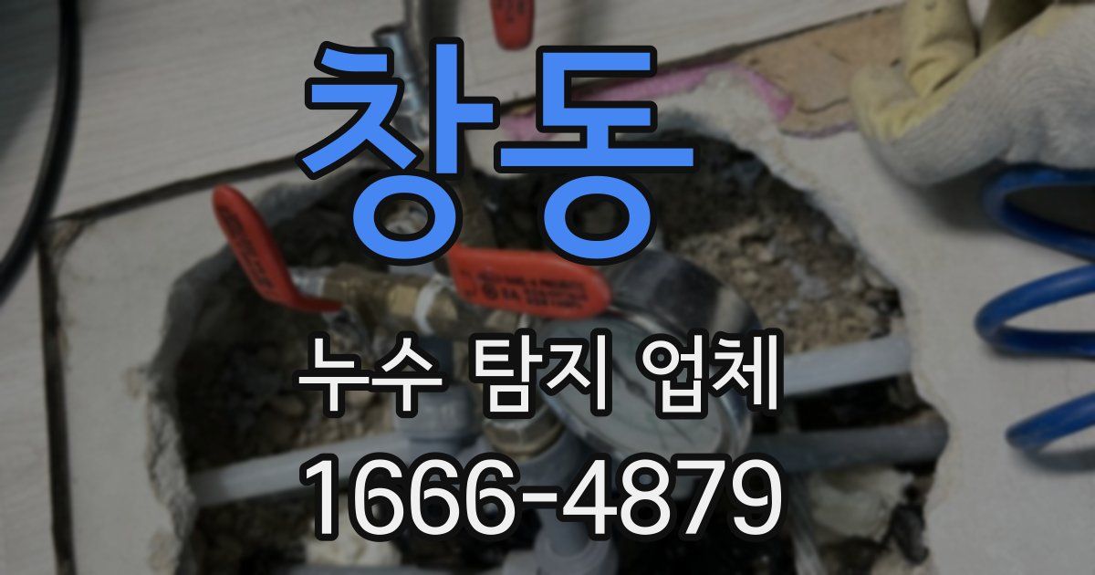 창동 누수 탐지 업체