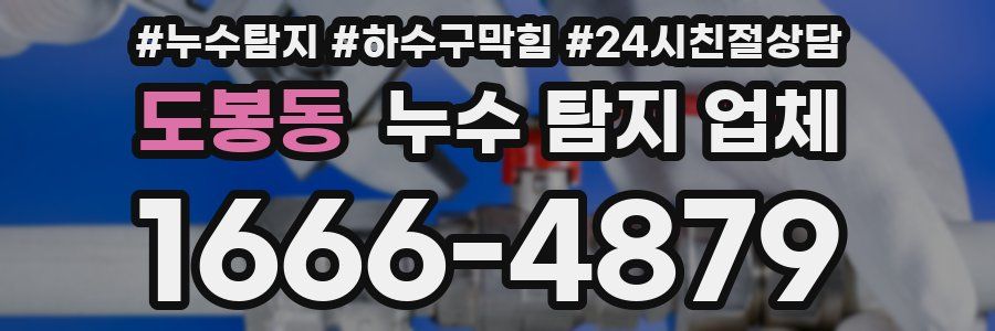 도봉동 누수 탐지 업체