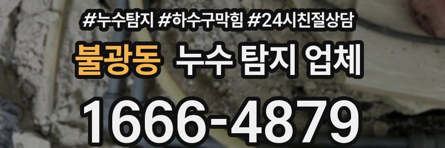 불광동 누수 탐지 업체