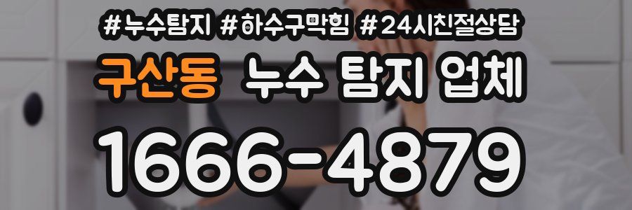 구산동 누수 탐지 업체