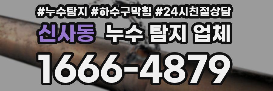신사동 누수 탐지 업체