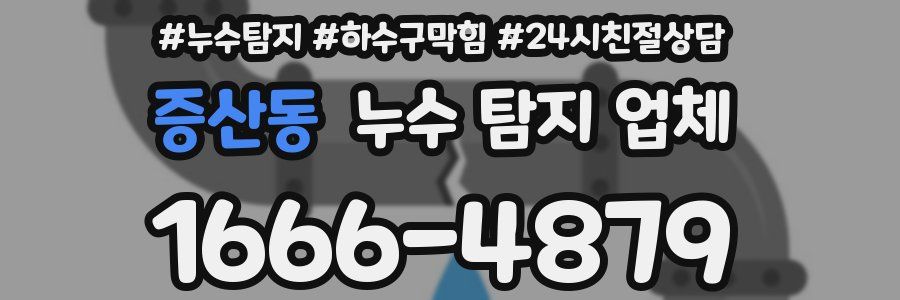 증산동 누수 탐지 업체
