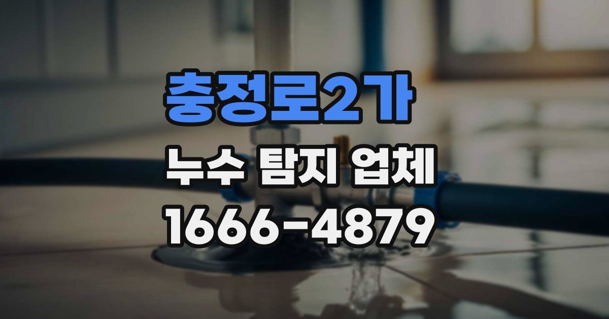 충정로2가 누수 탐지 업체