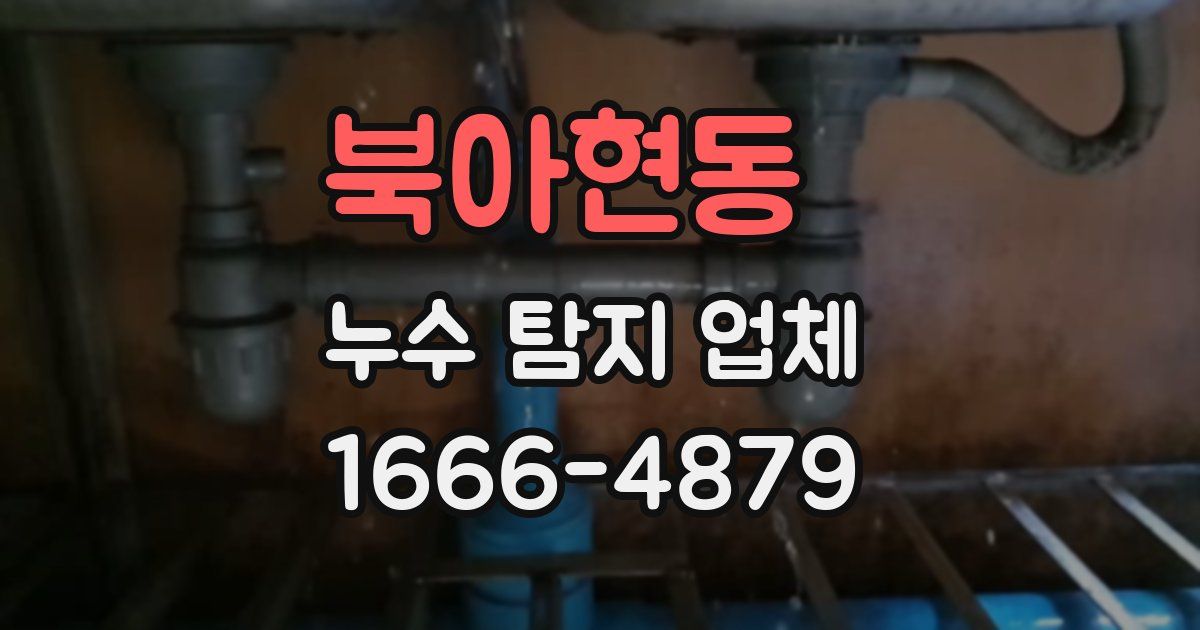 북아현동 누수 탐지 업체