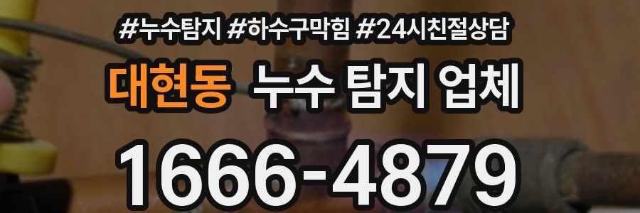 대현동 누수 탐지 업체