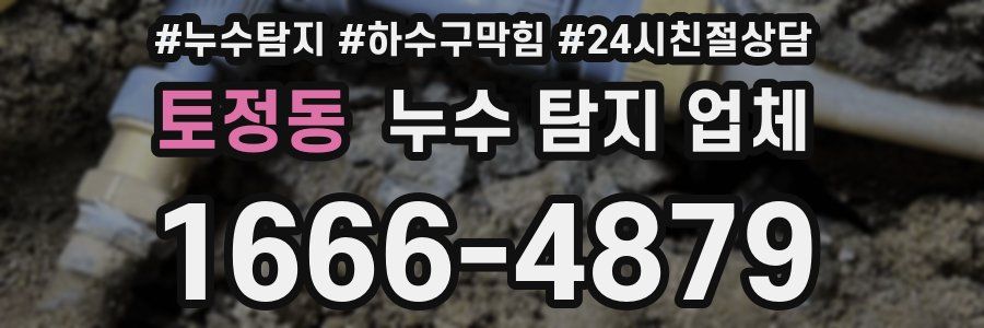 토정동 누수 탐지 업체
