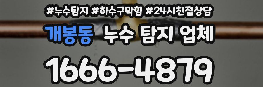 개봉동 누수 탐지 업체