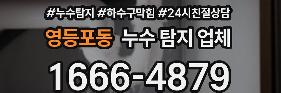 영등포동 누수 탐지 업체