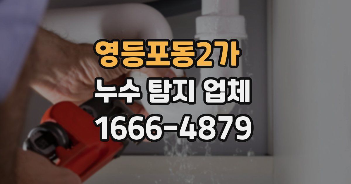 영등포동2가 누수 탐지 업체