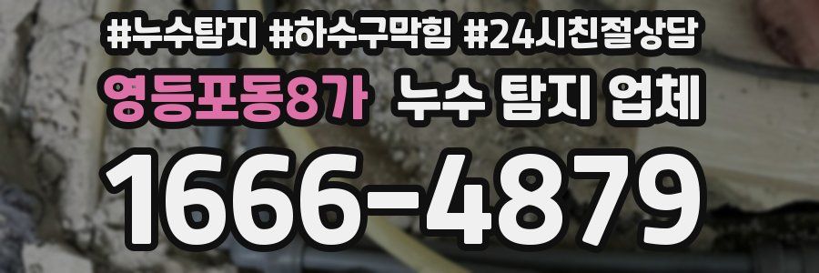 영등포동8가 누수 탐지 업체