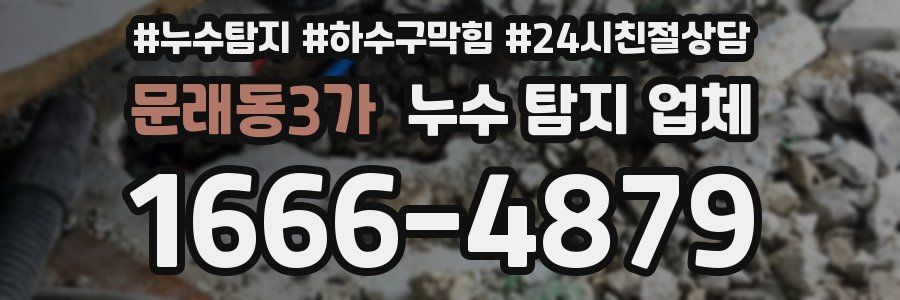 문래동3가 누수 탐지 업체