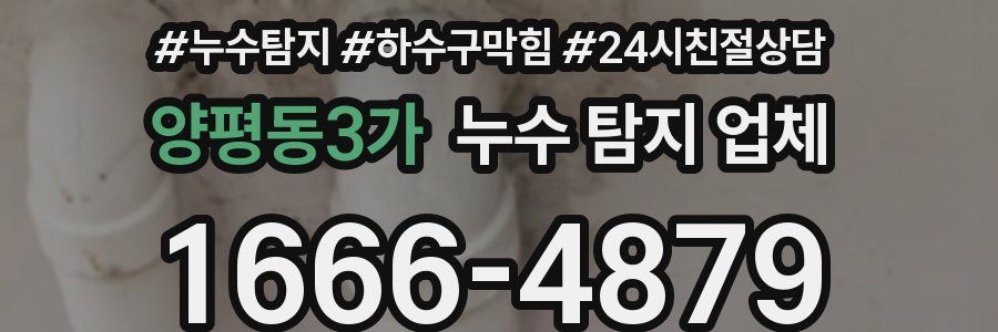 양평동3가 누수 탐지 업체