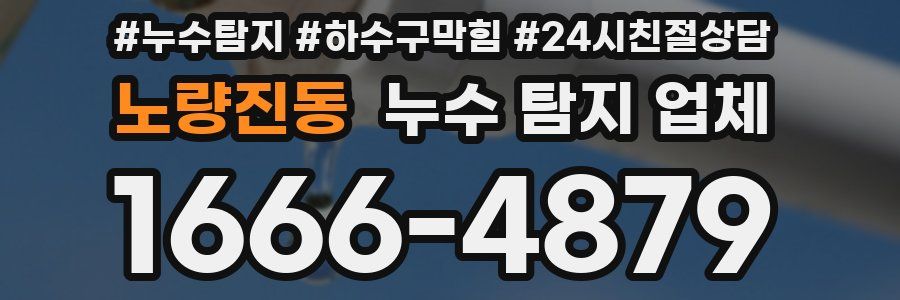 노량진동 누수 탐지 업체