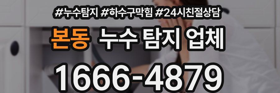 본동 누수 탐지 업체