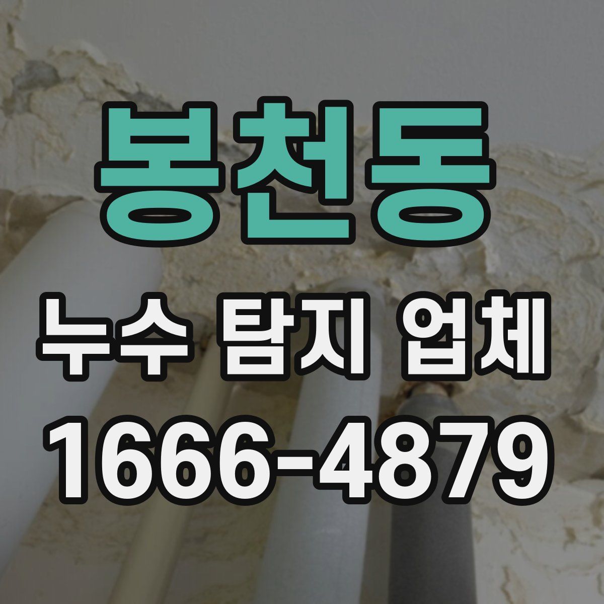 봉천동 누수 탐지 업체