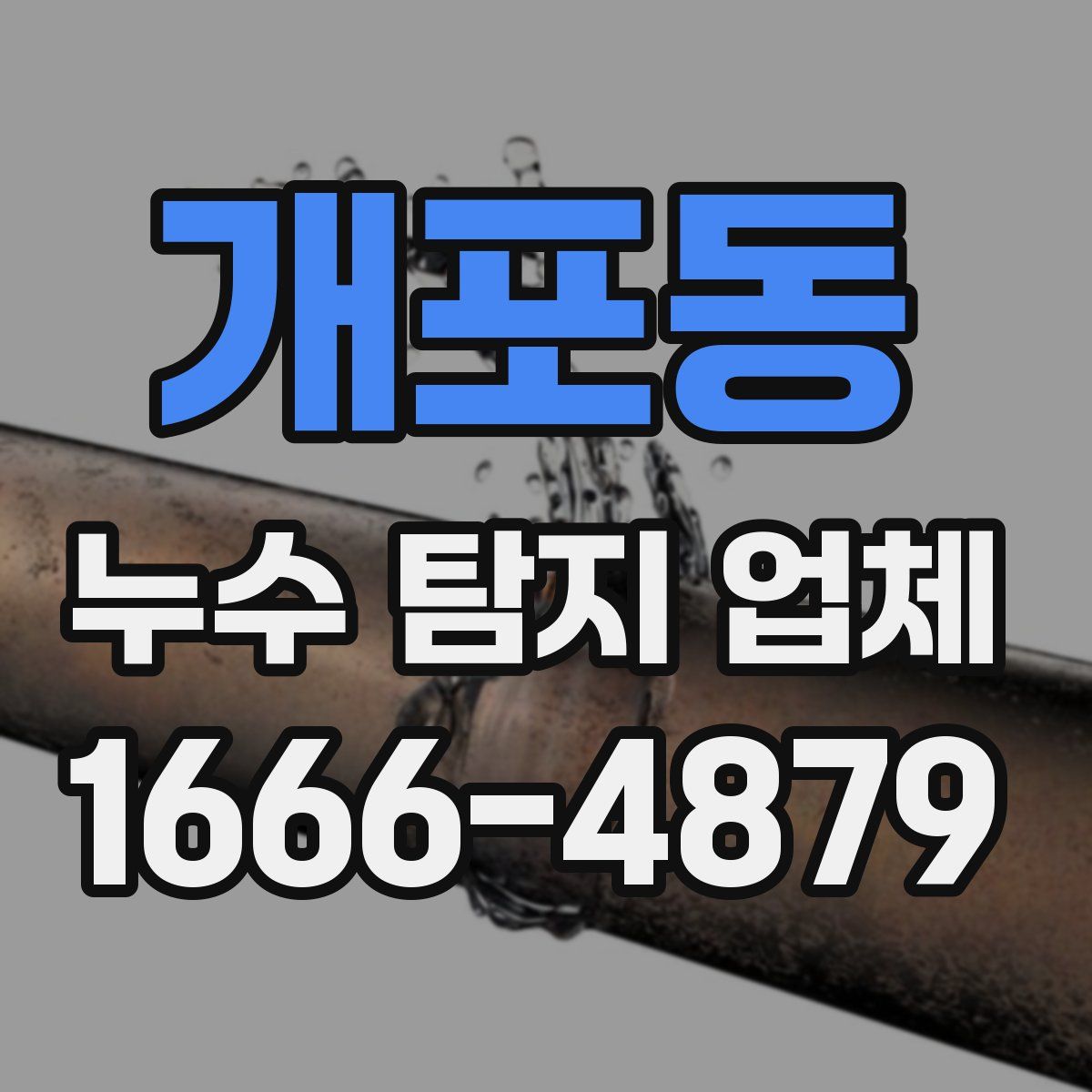 개포동 누수 탐지 업체