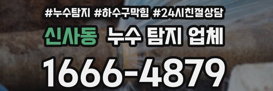 신사동 누수 탐지 업체