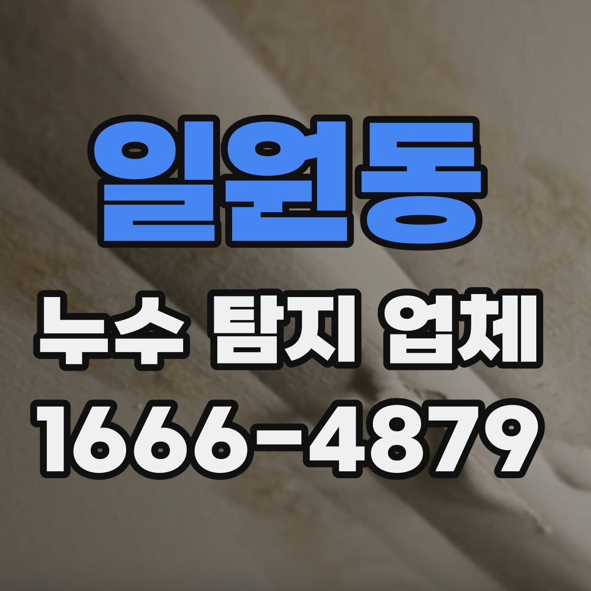 일원동 누수 탐지 업체