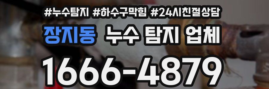장지동 누수 탐지 업체
