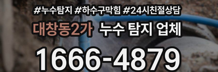 대창동2가 누수 탐지 업체
