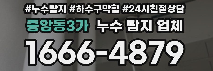 중앙동3가 누수 탐지 업체