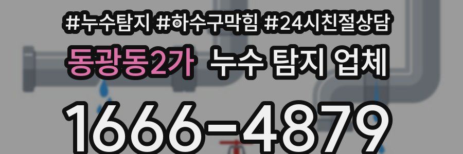 동광동2가 누수 탐지 업체