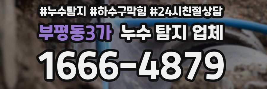 부평동3가 누수 탐지 업체
