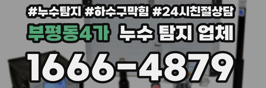 부평동4가 누수 탐지 업체