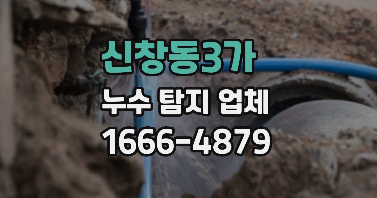 신창동3가 누수 탐지 업체