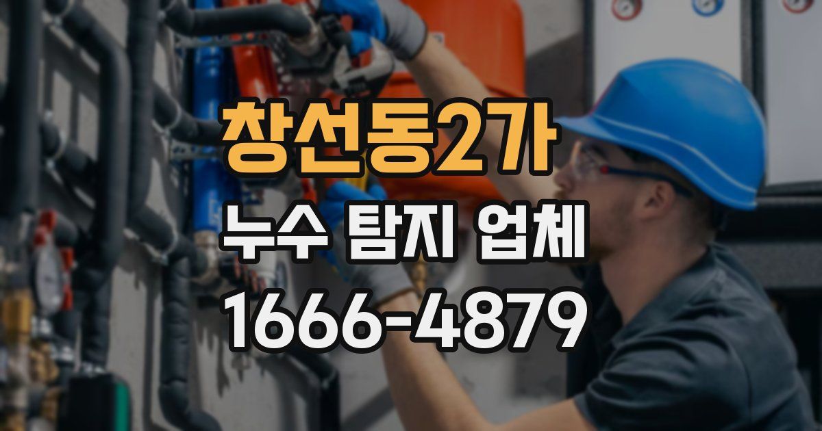 창선동2가 누수 탐지 업체