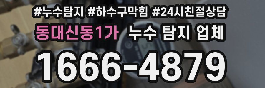 동대신동1가 누수 탐지 업체
