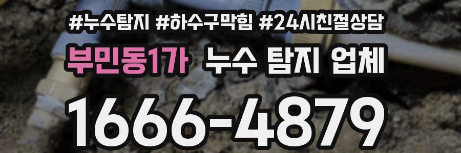 부민동1가 누수 탐지 업체