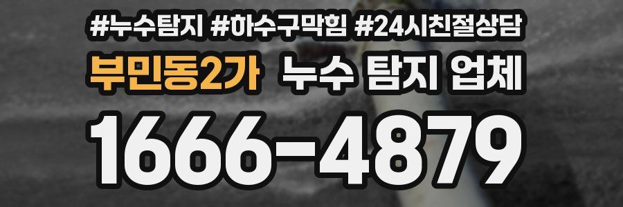 부민동2가 누수 탐지 업체