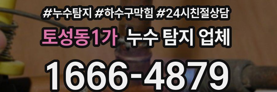 토성동1가 누수 탐지 업체