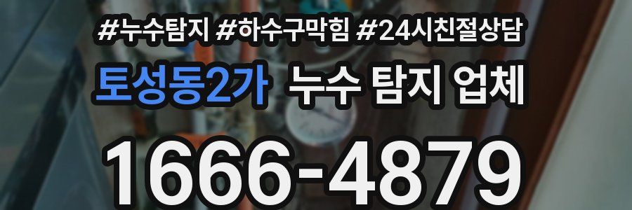 토성동2가 누수 탐지 업체