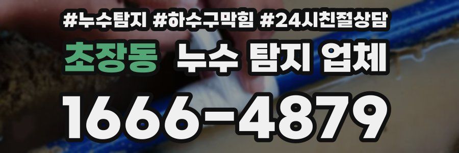 초장동 누수 탐지 업체