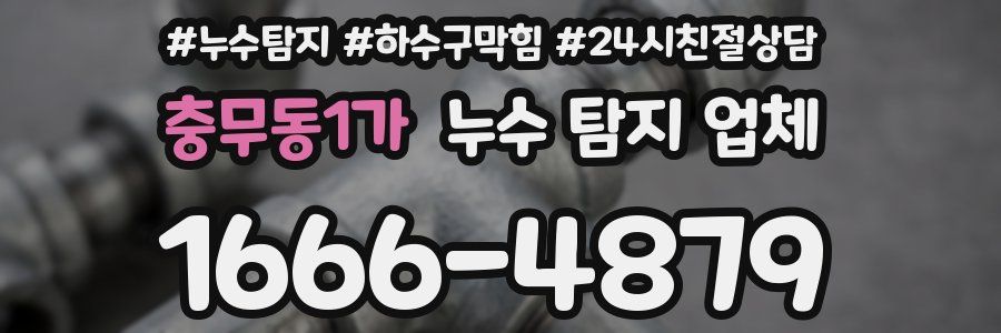 충무동1가 누수 탐지 업체