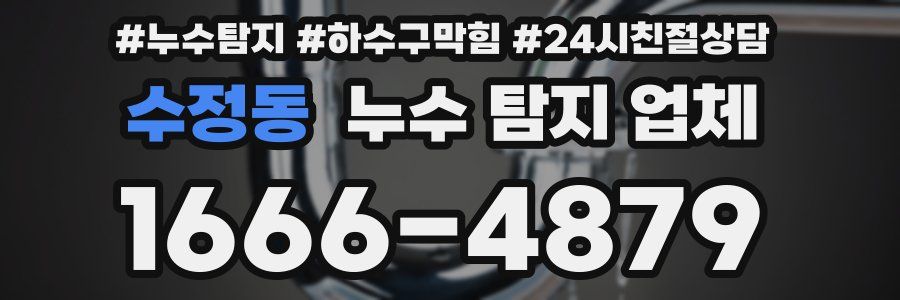 수정동 누수 탐지 업체