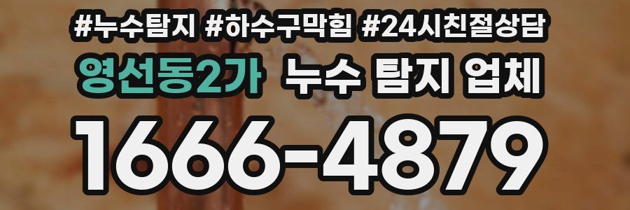 영선동2가 누수 탐지 업체