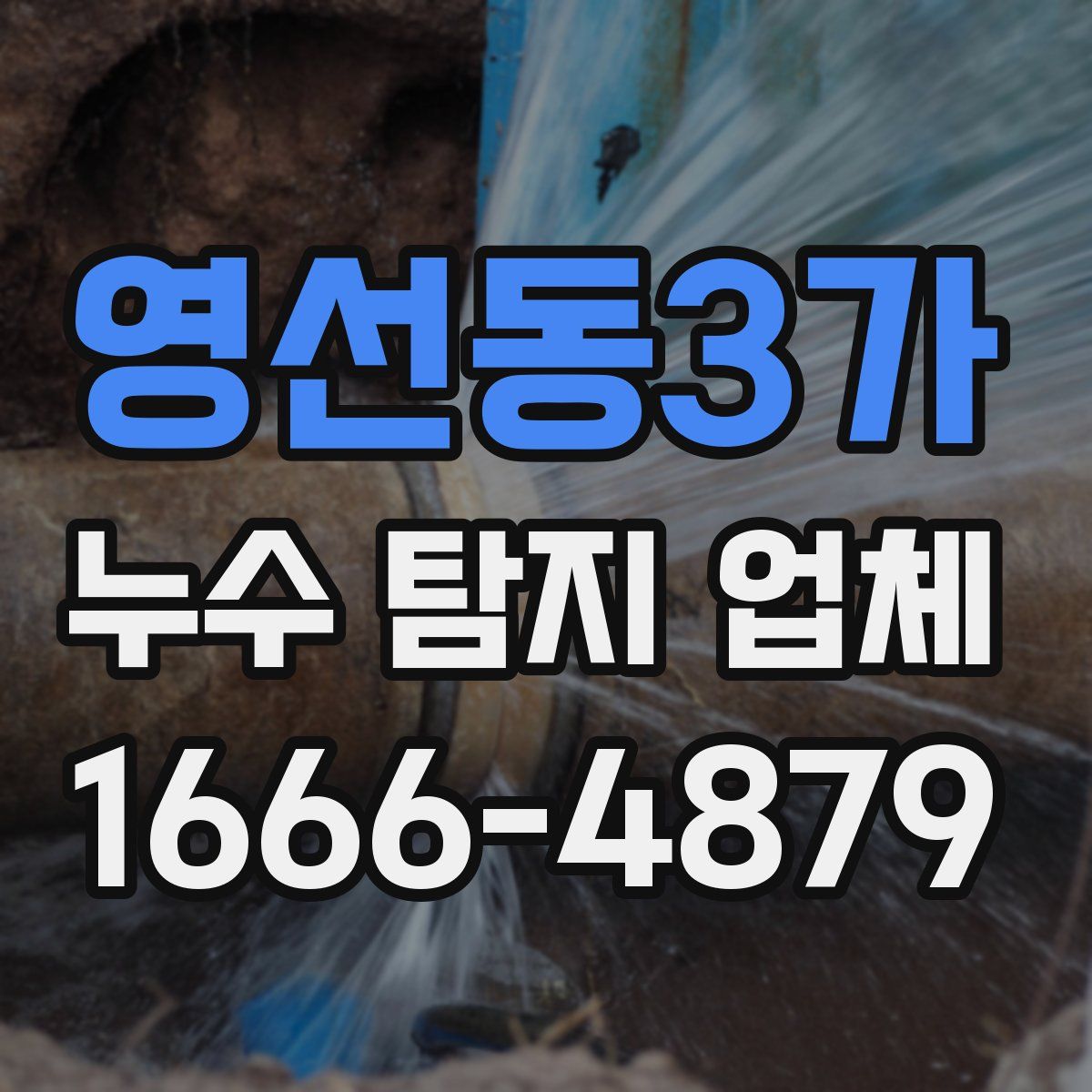 영선동3가 누수 탐지 업체